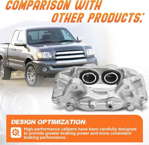 مجموعة فرامل الفرجار مع قوس ملائمة لتويوتا سيكويا 2001-2007 （الجبهة اليسرى） ؛ Toyota Tundra 2000-2006 （اليسار الأمامي） ؛ in Saudi Arabia