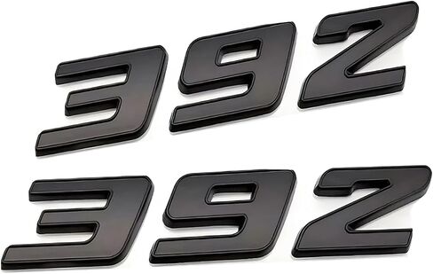 Pair Set 392 Front Right Door Side Badge Nameplates Emblem Self-Adhesive Decals Sticker (Matte Black) in Kuwait