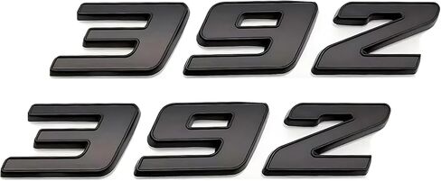 Pair Set 392 Front Right Door Side Badge Nameplates Emblem Self-Adhesive Decals Sticker (Matte Black) in Kuwait