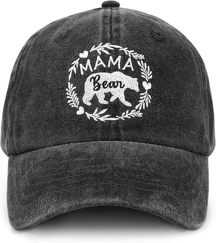 Mama Bear Hats, Baseball Mom Hat Gifts Mama Hats for Women, Adjustable Embroidery Baseball Hat in Saudi Arabia