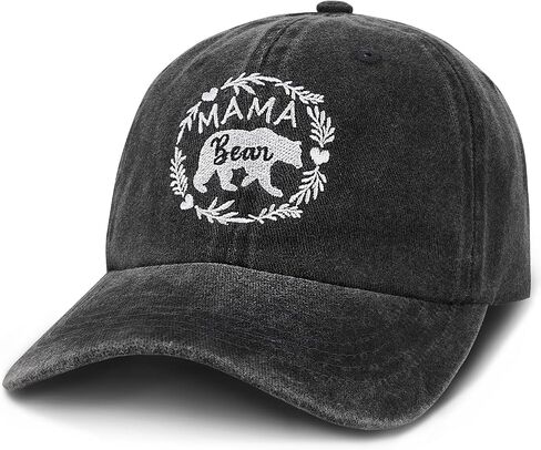 Mama Bear Hats, Baseball Mom Hat Gifts Mama Hats for Women, Adjustable Embroidery Baseball Hat in Saudi Arabia