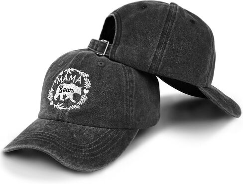 Mama Bear Hats, Baseball Mom Hat Gifts Mama Hats for Women, Adjustable Embroidery Baseball Hat in Saudi Arabia