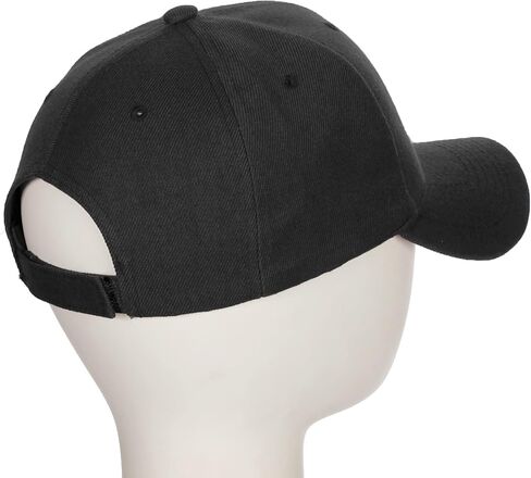 Daxton Structured Baseball Hat Cap Curved Visor Black Old English Font Alphabet A to Z in Saudi Arabia