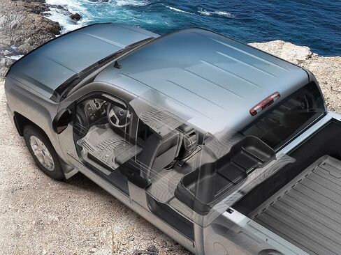 Weathertech Floorliner HP Custom Fit Floor Haps لـ RAM Truck 1500 ، RAM 1500 (Crew Cab ، No Under Storage)-1st و 2nd Roll (441428-1-2im) ، Black in Saudi Arabia