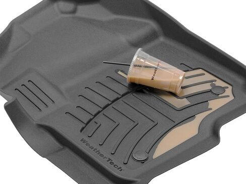 Weathertech Floorliner HP Custom Fit Floor Haps لـ RAM Truck 1500 ، RAM 1500 (Crew Cab ، No Under Storage)-1st و 2nd Roll (441428-1-2im) ، Black in Saudi Arabia