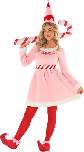 Morph Pink Elf Outfit - Women's Christmas Elf Costume in Saudi Arabia