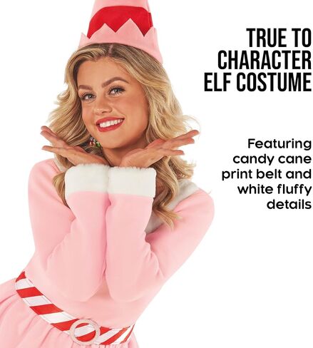 Morph Pink Elf Outfit - Women's Christmas Elf Costume in Saudi Arabia