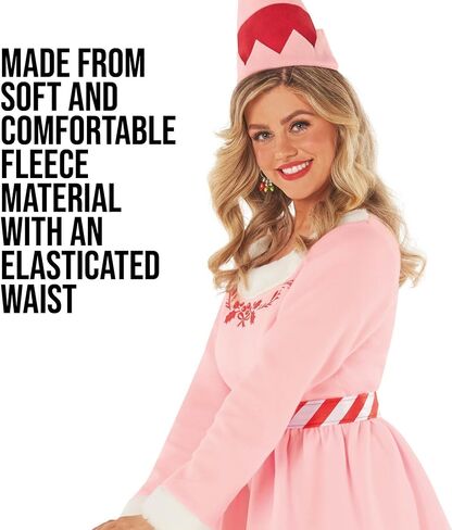 Morph Pink Elf Outfit - Women's Christmas Elf Costume in Saudi Arabia