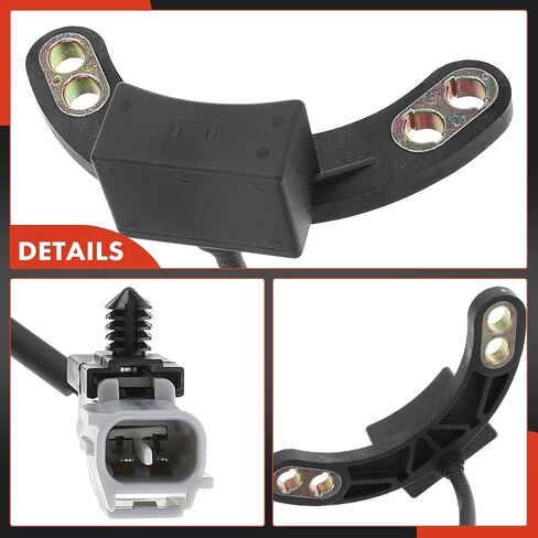 A-premium ABS SPEED SESSOR متوافق مع نماذج DODGE-RAM 1500/RAM 250 1996-1999 ، RAM 3500 1997-1999 ، RWD-جانب الركاب الأيمن الأمامي ، استبدل# 56028152AB in Saudi Arabia