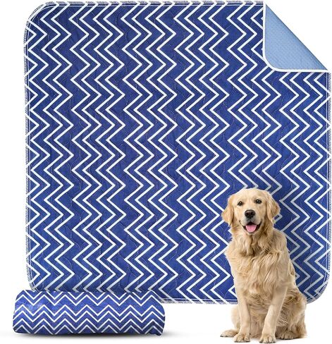 Washable Pee Pads for Dogs - Waterproof & Reusable Puppy Pads - Durable & Ultra Absorbent Dog Pee Mat with Cowhide Design - Perfect for Training & Comfort - 32" x 35" Large (L) in Saudi Arabia