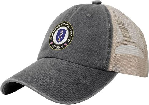 Us Army Veteran 8th Infantry Division Adjustable Cowboy Mesh Baseball Cap Unisex Outdoor Trucker Hat7 in Saudi Arabia