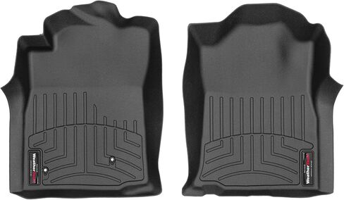 WeatherTech Custom Fit FloorLiners for Toyota Tacoma - 1st Row (440211), Black in Saudi Arabia