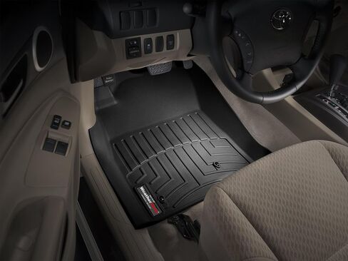 WeatherTech Custom Fit FloorLiners for Toyota Tacoma - 1st Row (440211), Black in Saudi Arabia