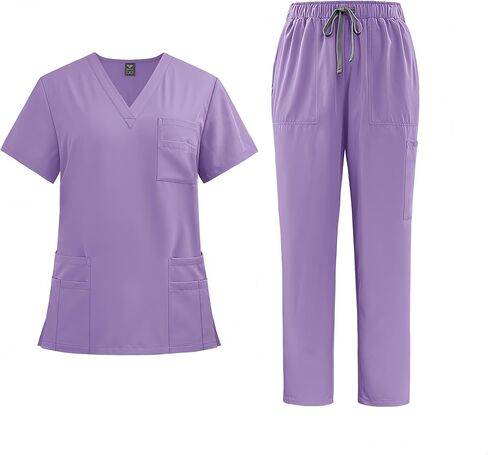 للجنسين Scrubs Medical amiform ، v-teac مع جيوب متعددة ، للأطباء والممرضات وصالونات التجميل in Kuwait