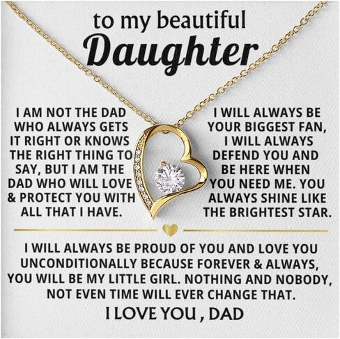 المجوهرات لابنتي الجميلة - سأكون دائمًا أكبر معجبي ، هدية من أبي ، هدية ابنة الأب ، أبي إلى هدية ابنة ، هدية عيد ميلاد عيد الميلاد in Kuwait