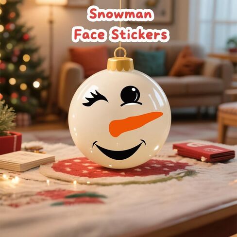 71 PCS Snowman Face ملصقات للحرف اليدوية - شارات Snowman Face للحلي ، ملصقات عيد الميلاد للكؤوس ، أكواب ، الجرار ، شارات Craft Holiday لزخارف عيد الميلاد (8 أوراق) in Kuwait