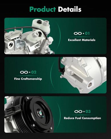 SCITOO AC Compressor for INFINITI QX30 for Mercedes-Benz A220 for A35 AMG for CLA250 for CLA35 for CLA45 GLA250 for GLA45 AMG 2.0L 2014-2022(0008303502 000830350280 000830350287 0008305702) in Saudi Arabia