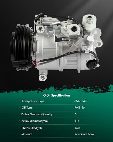SCITOO AC Compressor for INFINITI QX30 for Mercedes-Benz A220 for A35 AMG for CLA250 for CLA35 for CLA45 GLA250 for GLA45 AMG 2.0L 2014-2022(0008303502 000830350280 000830350287 0008305702) in Saudi Arabia