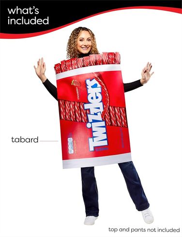 Rubies Hershey's: Twizzlers Costume للبالغين ، جنسين مقاس واحد in Saudi Arabia