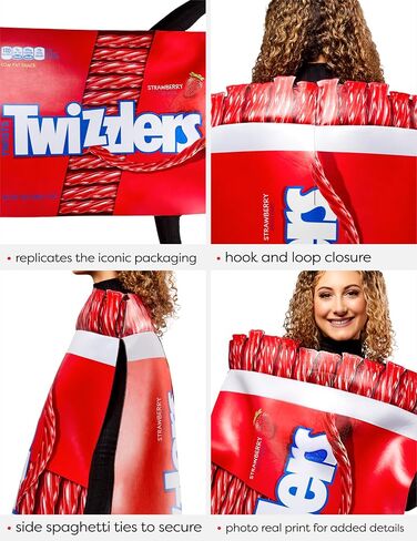 Rubies Hershey's: Twizzlers Costume للبالغين ، جنسين مقاس واحد in Saudi Arabia