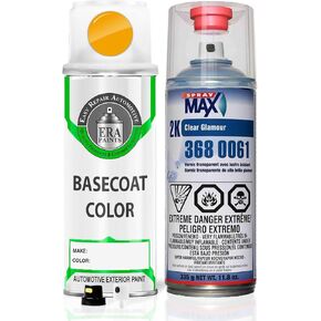 ERA Paints EW3 - Solar Yellow for NISSAN Exact Match Automotive Spray Paint Spray - Premium Kit w/ 2K 3680061 Clearcoat in Kuwait