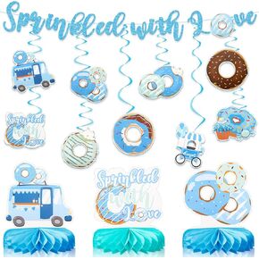 22 Pcs Flower Birthday Decorations 1 Pc Wildflower Happy Birthday Banner 18 Pcs Wildflower Hanging Swirls 3 Pcs Honeycomb Centerpiece for Happy Birthday Party Decorations Girls Women in Kuwait