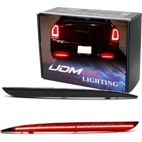 iJDMTOY Dark Smoked Lens 90-SMD Full LED Rear Bumper Reflector Light Trim Compatible With 2015-up Chrysler 300, Function as Tail or Rear Fog Lights in Saudi Arabia