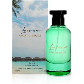 Lucianno Coastal Breeze Extrait De Parfum for Unisex 100ml | Long Lasting Perfume – Aromatic Fruity Fragrance with Citron, Apricot & Fig Notes | Ideal for Special Occasions | Gift for Her & Him in Saudi Arabia