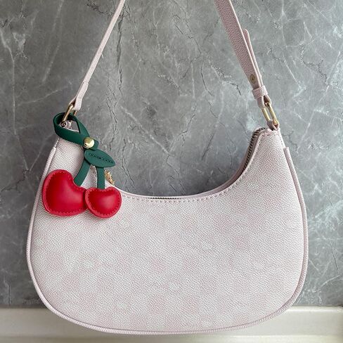 حقيبة جلدية سحر Cherry Keychain قلادة للأكياس محافظ السيارة حلقة مفتاحية صغيرة وساحرة in Kuwait