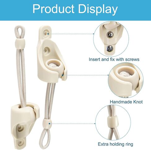 Sun Shading Components Bunge kit and end Cover, Weather Resistant, Suitable for Coolaroo Outdoor Roller Blinds, Outdoor Blinds, and Roller Blinds(Bungee kit) in Kuwait