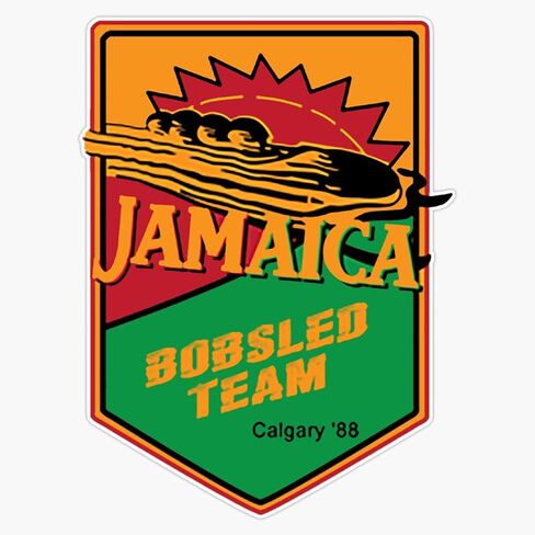 Magnet Jamaican Bobsled Team Cool Runnings Magnet Vinyl Decal Sticker 5" in Saudi Arabia
