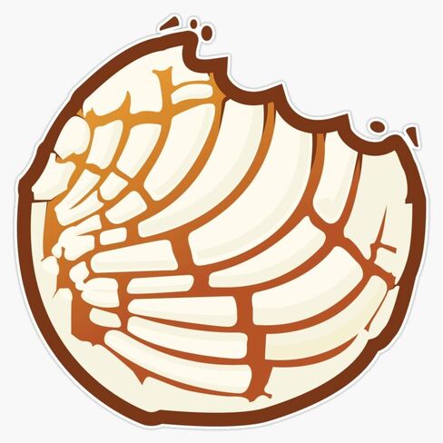Pan Dulce - Mexican Sweetbread - Concha Sticker Vinyl Decal Wall Laptop Window Car Bumper Sticker 5" in Saudi Arabia