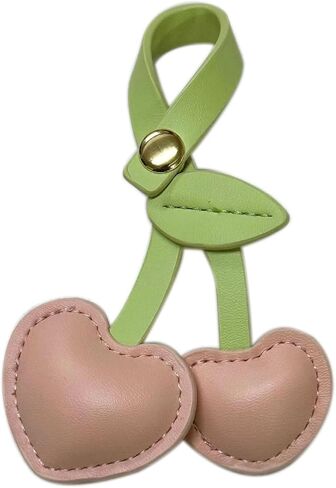 حقيبة جلدية سحر Cherry Keychain قلادة للأكياس محافظ السيارة حلقة مفتاحية صغيرة وساحرة in Kuwait