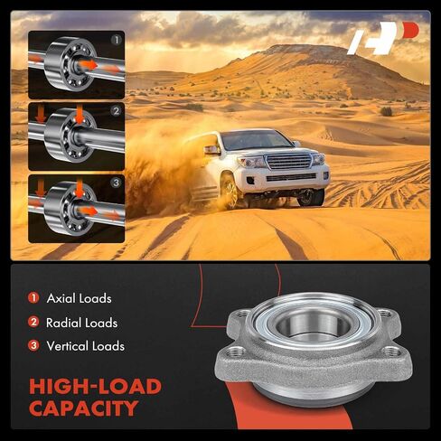 A-Premium 2 x Front or Rear Wheel Bearing and Hub Assembly Compatible with Audi A4 2002-2009, A4 Quattro 2002-2009, A6 2000-2004, A6 Quattro 2000-2004, RS6 2003, RS4 2007-2008, S4, S6, S8 in Saudi Arabia