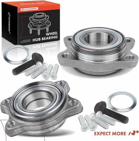 A-Premium 2 x Front or Rear Wheel Bearing and Hub Assembly Compatible with Audi A4 2002-2009, A4 Quattro 2002-2009, A6 2000-2004, A6 Quattro 2000-2004, RS6 2003, RS4 2007-2008, S4, S6, S8 in Saudi Arabia