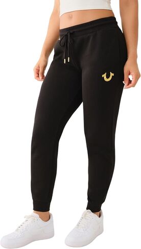 True Religion Women's Foil Classic Lounge Jogger Comfort Pant in Saudi Arabia