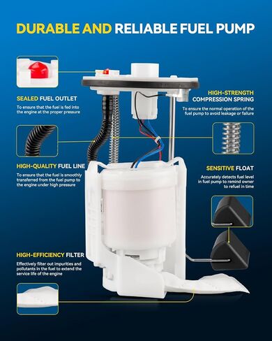 Philtop FG1169 مجموعة مضخة الوقود الكهربائية لكامري 2007-2011 2.4L 2.5L ، Solara 2007-2008 2.4L in Kuwait