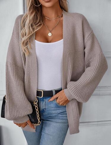 سترات Kinghua Cardigan للنساء خريف الشتاء غير الرسمي اللطيف السترات الأمامية المفتوحة طويلة الأكمام الطويلة in Kuwait