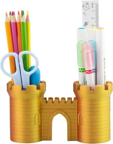 Novelty Wow Word Shape Pen Holder Pencil Holder Desktop Organizer for Desk Home Office School in Saudi Arabia