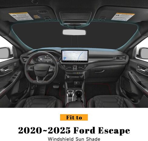 Car Windshield Sun Shade for Ford 2013-2019 Escape Assectories (OEM Design) عزل عزل عزل قابلة للطي Sunshade للحماية النهائية in Kuwait