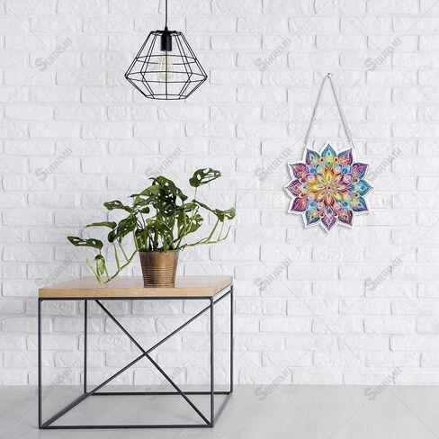 SOURMO Hanging Diamond Art Painting Ornament Peacock, DIY Double Sided Acrylic Diamonds Painting Pendant Kit for Adults in Saudi Arabia