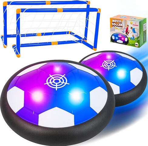 تحوم كرة كرة القدم مع أضواء LED وأهداف 2-لعبة كرة القدم الداخلية للأطفال ، الأولاد ، الفتيات والكبار-لعبة عائمة تعمل بالطاقة مع مصدات الرغوة-آمنة وممتعة للعبة الرياضية العائلية العطل in Kuwait