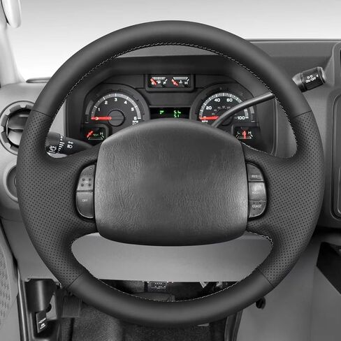 MEWANT HAND SEWN 3D STYLE TEERING WELLE WROP for F150 F250 F350 / Expedition Troube 1997-2003 Exering Wheel Accessories for Ford in Kuwait