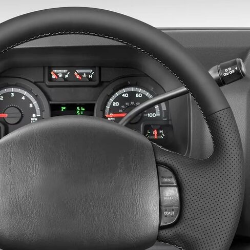 MEWANT HAND SEWN 3D STYLE TEERING WELLE WROP for F150 F250 F350 / Expedition Troube 1997-2003 Exering Wheel Accessories for Ford in Kuwait