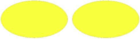 غلاف Slickmod Precut Vinyl Tint لعام 2012-2015 Honda Civic Foglights (كوبيه) (أصفر) in Saudi Arabia