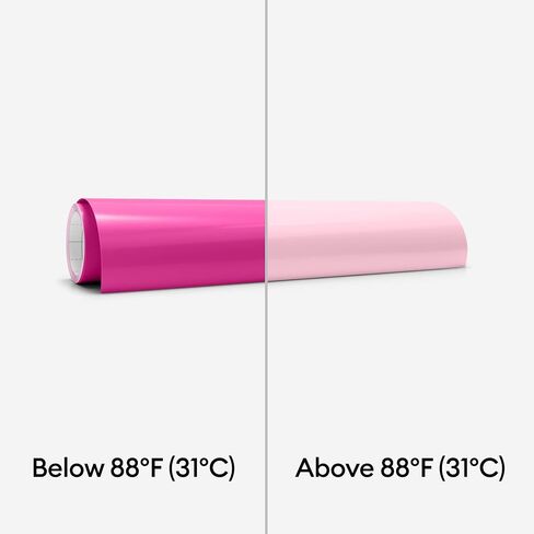 Cricut Cold-Activated, Color-Changing Vinyl – Light Pink/Magenta, 2ft Roll of Permanent Vinyl (12'x24') in Saudi Arabia