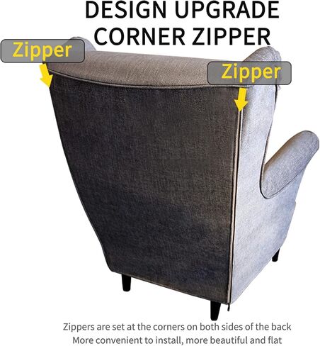Armchair Cover ONLY! for IKEA Strandmon Wing Chair, Couch Cover for Living Room, Chair Sofa Slipcover (S-14) in Saudi Arabia