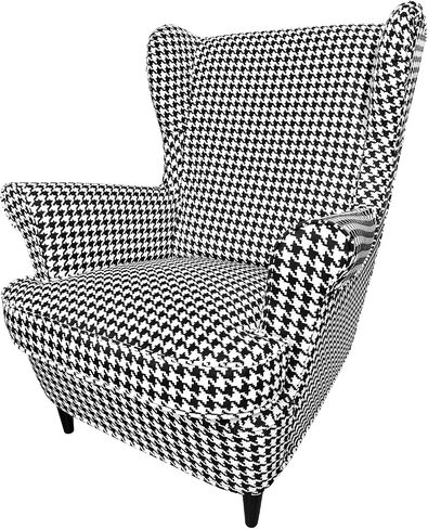 غطاء الكرسي فقط! لكرسي Ikea Strandmon Wing ، غطاء الأريكة لغرفة المعيشة ، كرسي Slipcover (S-14) in Kuwait