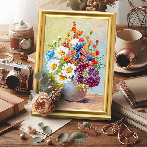 Kathfly 4 x 6 Gold Picture Frames Sets of 12 Modern Simple Designed Photo Frame Bulk with Resin for Pictures Wall Mount Tabletop Display Home Office Hotel Decoration in Saudi Arabia