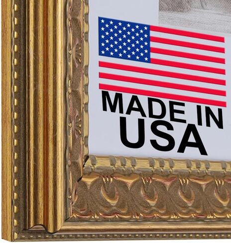 18 x 24 Frame 1-3/8" 18x24 Gold Frame.18x24 Poster Frame.18 x 24 Picture Frames for Wall Mounting.Large Ornate 24x18 Canvas Oil Painting Frames Gothic Vintage Antique Luxury 3210.Baroque Wood Alternative-Polystyrene for Photo,Diploma,Puzzle,TV in Kuwait